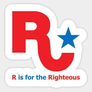 R is for Righteousness Sticker